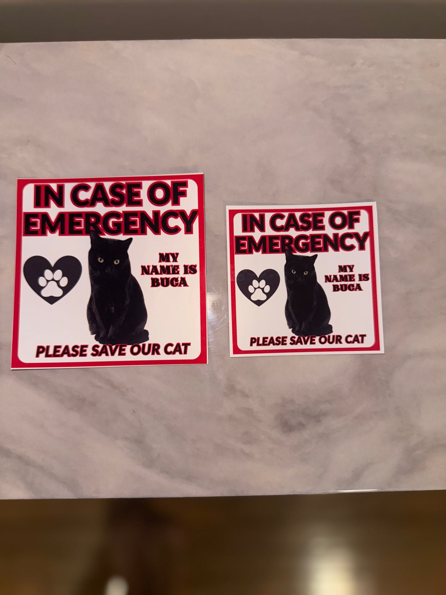 🚨In Case of Emergency -Please Save Our Pet Custom Sticker