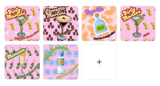 Sip Happens – Cocktail 3 inch Sticker Collection 🍸✨