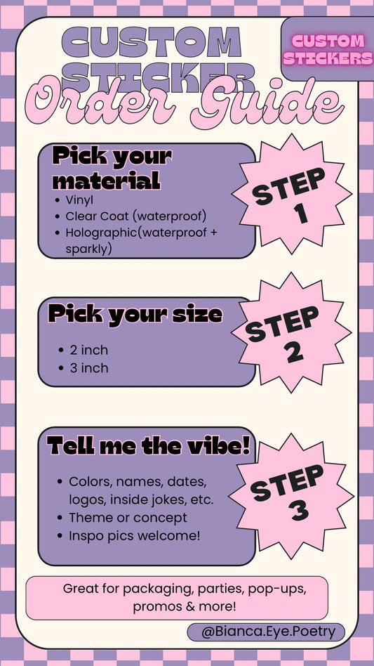π¨ Custom Stickers Made Just for You