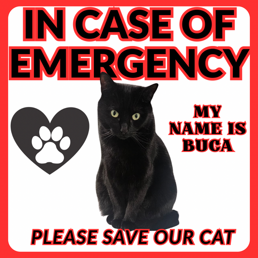 π¨In Case of Emergency -Please Save Our Pet Custom Sticker