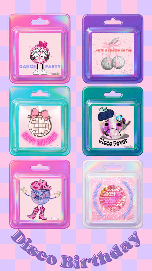 Disco Birthday Sticker Bundle β¨πΏπ