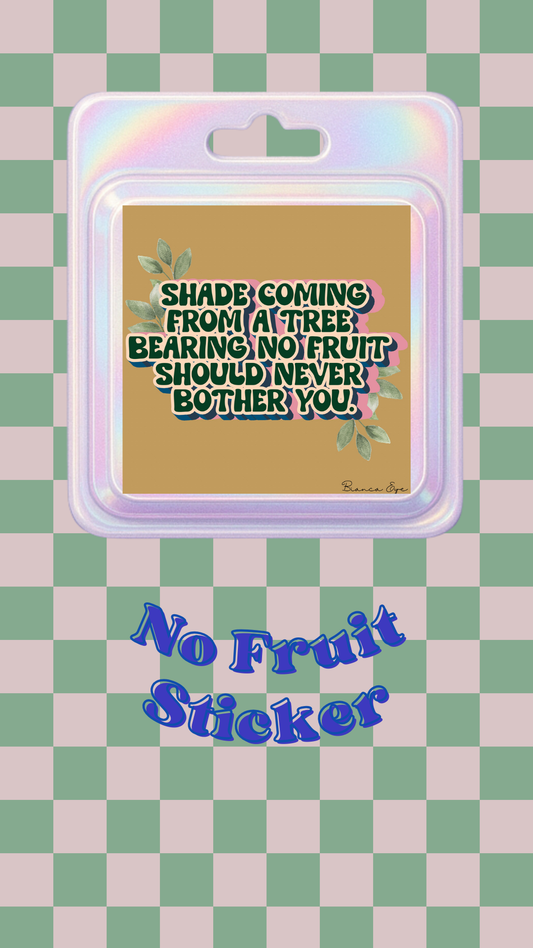 No Fruit Sticker 🍓🍒🍋🍉
