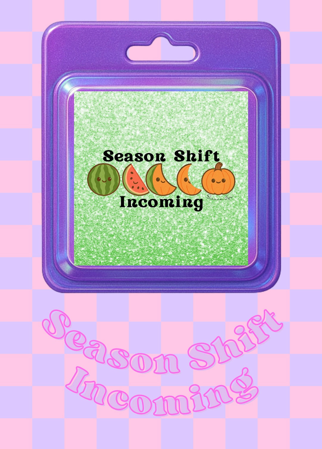 Season Shift Incoming Sticker 🍉➡️🎃✨